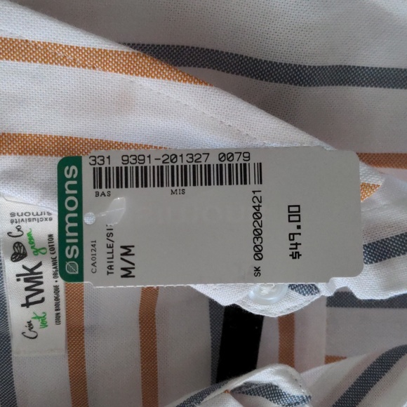 Striped Button Up - Picture 3 of 3